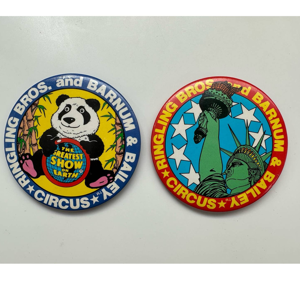 2 Barnum and Bailey Circus Pins
